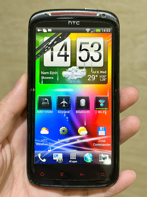 HTC Weather đã hoạt động trên máy HTC